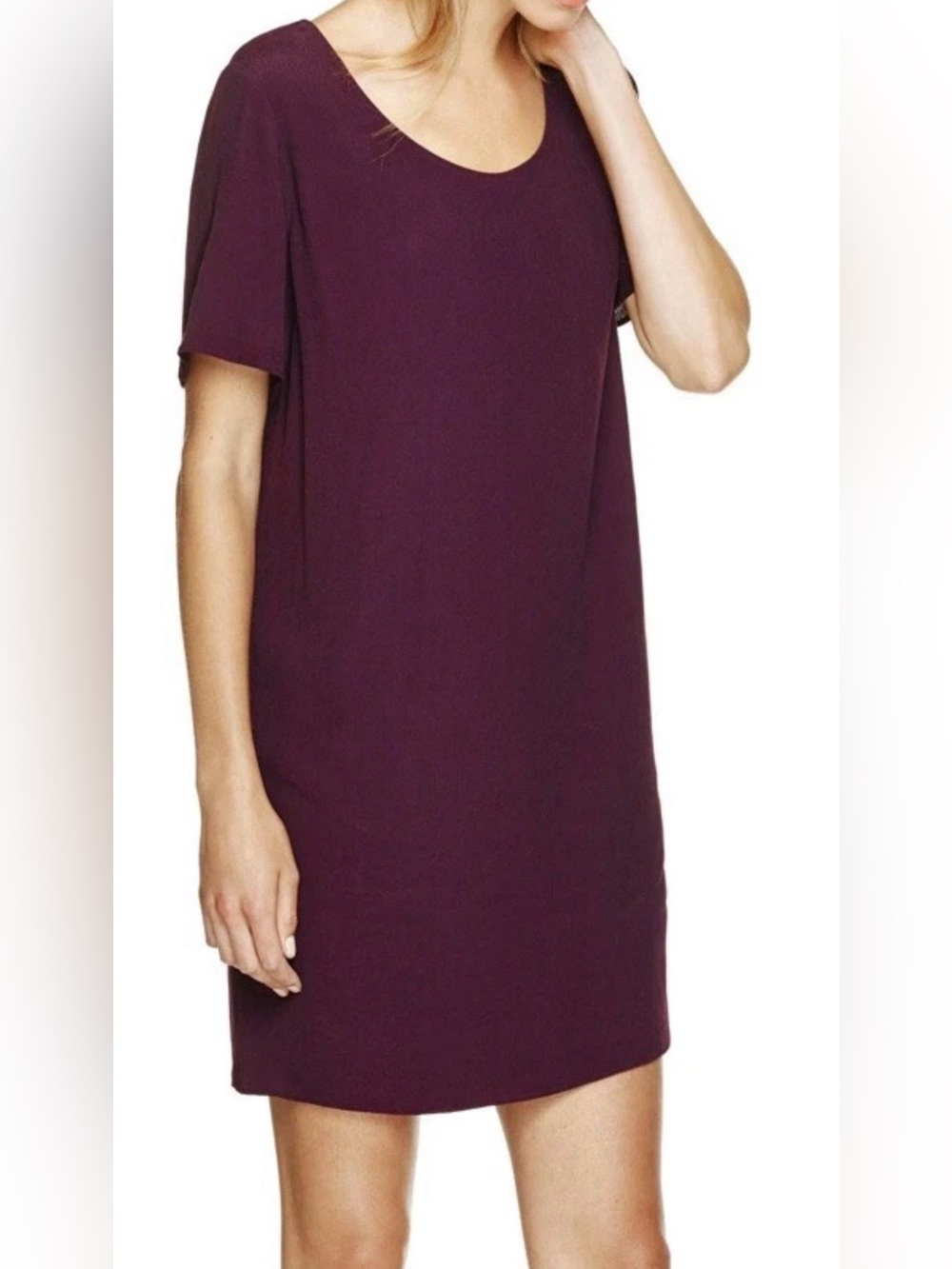 Aritzia Wilfred Teigen Classic Scoop Neck Shift Dress Size M